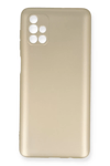 Samsung Galaxy M51 Kılıf First Silikon - Gold