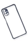 Samsung Galaxy M51 Kılıf Miami Şeffaf Silikon - Gri