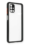 Samsung Galaxy M51 Kılıf Miami Şeffaf Silikon - Siyah