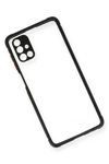 Samsung Galaxy M51 Kılıf Miami Şeffaf Silikon - Siyah