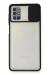 Samsung Galaxy M51 Kılıf Palm Buzlu Kamera Sürgülü Silikon - Siyah