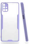 Samsung Galaxy M51 Kılıf Platin Silikon - Lila
