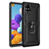 Samsung Galaxy M51 Kılıf Sofya Yüzüklü Silikon Kapak - Siyah