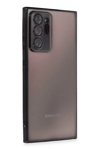 Samsung Galaxy Note 20 Ultra Kılıf Lensli Silikon - Siyah