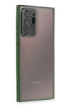 Samsung Galaxy Note 20 Ultra Kılıf Lensli Silikon - Yeşil