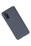 Samsung Galaxy S20 Kılıf Nano içi Kadife Silikon - Gri