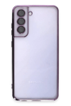 Samsung Galaxy S21 FE Kılıf Lensli Silikon - Mor