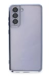Samsung Galaxy S21 FE Kılıf Lensli Silikon - Açık Mavi
