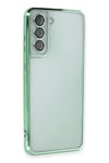 Samsung Galaxy S21 FE Kılıf Lensli Silikon - Yeşil