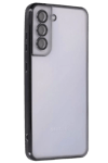Samsung Galaxy S21 FE Kılıf Lensli Silikon - Siyah