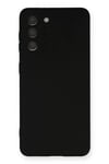 Samsung Galaxy S21 FE Kılıf Nano içi Kadife Silikon - Siyah