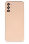 Samsung Galaxy S21 Plus Kılıf Nano içi Kadife Silikon - Pudra
