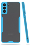 Samsung Galaxy S21 Plus Kılıf Platin Silikon - Mavi