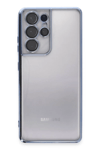Samsung Galaxy S21 Ultra Kılıf Lensli Silikon - Açık Mavi