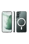 Samsung Galaxy S22 Plus Kılıf Magneticsafe Şeffaf Silikon - Şeffaf