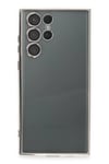 Samsung Galaxy S22 Ultra Kılıf Lensli Silikon - Gümüş