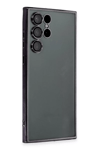 Samsung Galaxy S22 Ultra Kılıf Lensli Silikon - Siyah