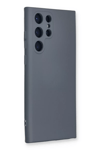 Samsung Galaxy S22 Ultra Kılıf Nano içi Kadife Silikon - Gri