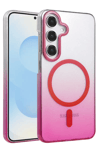 Samsung Galaxy S23 FE Glossy Magsafe Kapak - Pembe