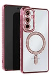 Samsung Galaxy S23 FE Joke Simli Magneticsafe Kılıf - Pembe