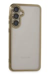 Samsung Galaxy S23 FE Kılıf Lensli Silikon - Gold