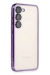Samsung Galaxy S23 Kılıf Lensli Silikon - Mor
