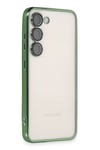 Samsung Galaxy S23 Kılıf Lensli Silikon - Yeşil
