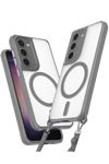 Samsung Galaxy S23 Plus Kılıf Enka Magsafe Silikon Kılıf - Titan Gri