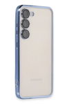 Samsung Galaxy S23 Plus Kılıf Lensli Silikon - Açık Mavi