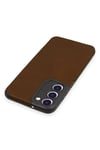 Samsung Galaxy S23 Plus Kılıf Loop Deri Silikon - Kahverengi