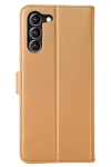 Samsung Galaxy S23 Plus Trend S Plus Kapaklı Kılıf - Gold