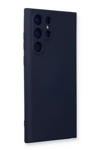 Samsung Galaxy S23 Ultra Kılıf Nano içi Kadife Silikon - Lacivert