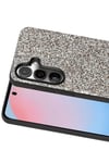 Samsung Galaxy S24 FE Bright Simli Kapak - Gümüş