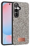 Samsung Galaxy S24 FE Bright Simli Kapak - Gümüş