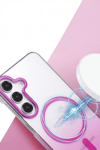 Samsung Galaxy S24 FE Glossy Magsafe Kapak - Mor