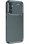 Samsung Galaxy S24 FE Kılıf Auto Focus Karbon Kapak - Koyu Yeşil
