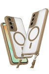 Samsung Galaxy S24 FE Kılıf Enka Magsafe Silikon Kılıf - Desert