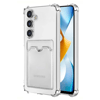 Samsung Galaxy S24 Kılıf Kart Şeffaf Silikon - Şeffaf