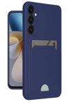 Samsung Galaxy S24 Plus Kelvin Kartvizitli Silikon - Lacivert