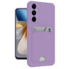Samsung Galaxy S24 Plus Kelvin Kartvizitli Silikon - Lila