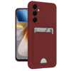 Samsung Galaxy S24 Plus Kelvin Kartvizitli Silikon - Bordo