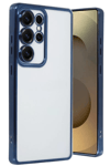 Samsung Galaxy S24 Ultra Kılıf Lensli Silikon - Lacivert