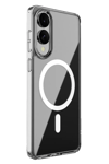 Samsung Galaxy S25 Edge Kılıf Magneticsafe Şeffaf Silikon - Şeffaf