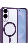 Samsung Galaxy S25 Edge Kross Magneticsafe Kapak - Mor