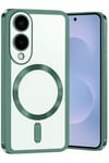 Samsung Galaxy S25 Edge Kross Magneticsafe Kapak - Koyu Yeşil