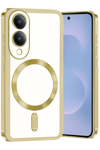 Samsung Galaxy S25 Edge Kross Magneticsafe Kapak - Gold