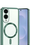 Samsung Galaxy S25 Edge Kross Magneticsafe Kapak - Koyu Yeşil