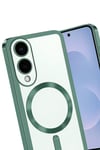 Samsung Galaxy S25 Edge Kross Magneticsafe Kapak - Koyu Yeşil
