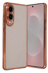 Samsung Galaxy S25 Edge Lensli Silikon - Çöl Titanyum