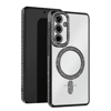 Samsung Galaxy S25 Kılıf Joke Simli Magneticsafe Kılıf - Siyah